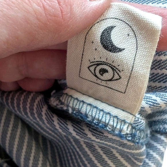 Jackson Rowe Rosario Dress Nautical Sustainable Womens L Preppy Layering Stripe - Picture 8 of 13